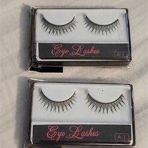 5/$25 LOT of 2 pairs of Eye Lashes A-1 Black